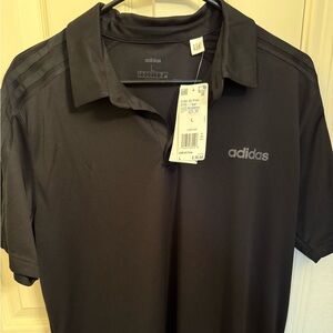 Adidas Black Performance Polo Shirt